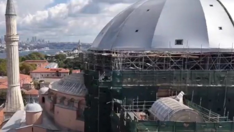 Ayasofya’da Restorasyon Çalışmalarında Yeni Aşama