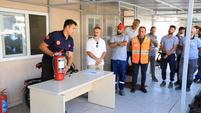 Talas Belediyesi Personeline Yangın Eğitimi