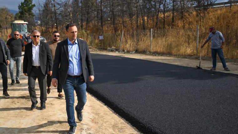 Bornova’da 6203 Sokak’a Yeni Asfalt