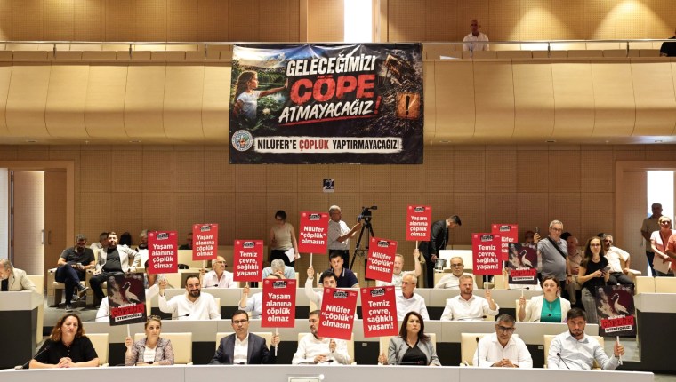 Nilüfer Meclisi’nde Katı Atık Tesisi Protestosu