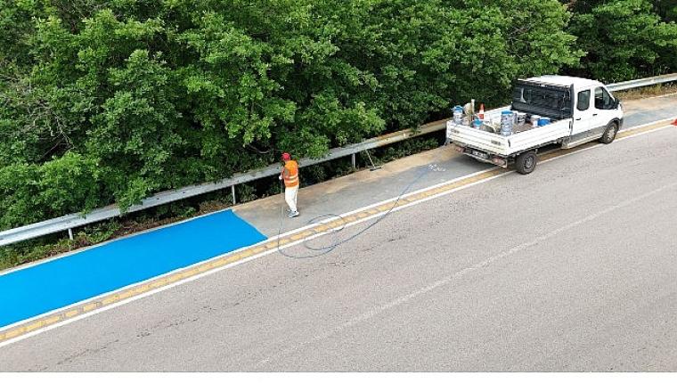 İzmit'te pedallar için güvenli hat: 7.200 m²'lik yeni yol