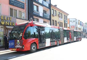 İnegöl'de Metrobüs İçin Test Sürüşü Yapıldı