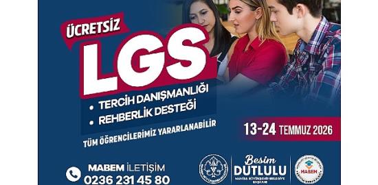 Manisa Büyükşehir'den LGS Adaylarına Ücretsiz Tercih Desteği