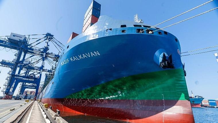 Türkiye'nin ilk ve en büyük LNG'li konteyner gemilerinden Kaşif Kalkavan, ilk uğrağını Marport'ta gerçekleştirdi
