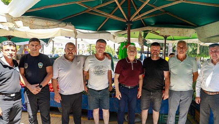 Başkan Deveciler'den Geçici Cuma Pazar Yerine Ziyaret