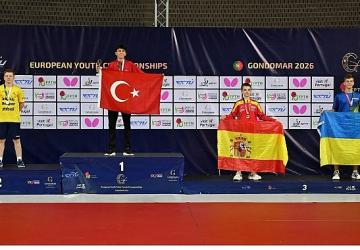 14 Yaşındaki Milli Masa Tenisçimiz Görkem Öçal Avrupa Şampiyonu Oldu