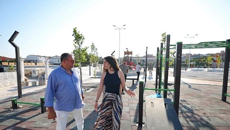 Başkan Lâl Denizli, park ve bahçeler çalışmalarını yerinde inceledi