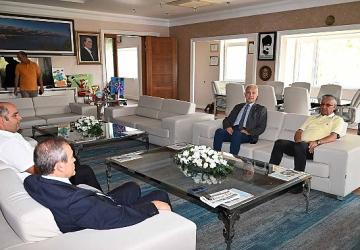 Başkan Topaloğlu, ATSO Başkanı Hacısüleyman ile bir araya geldi