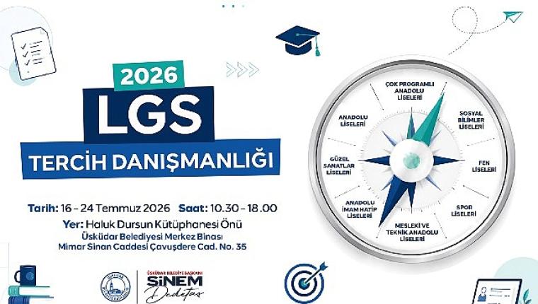 Üsküdar Belediyesi'nden LGS Tercih Döneminde Ücretsiz Rehberlik Desteği