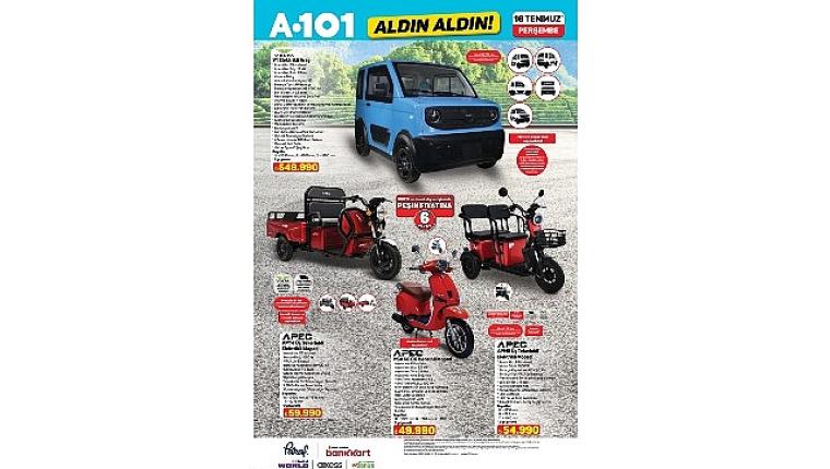16 Temmuz'da A101'de Elektrikli Araç Dikkat Çekiyor