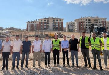 ADİl Özel İdaresi, İndere'de yapımı süren Cemevi inşaatını incelendi