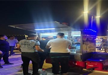 Karantina Parkı'nda izinsiz seyyar satışa ortak denetim
