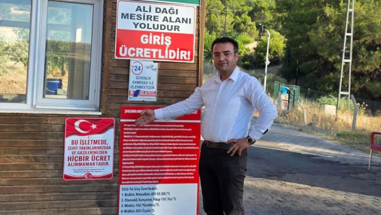 Ali Dağı Mesire Alanı’nda şehit yakınları ve gaziler için kapılar ücretsiz açılıyor