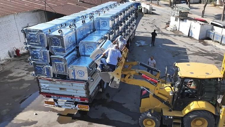 Temiz Manisa İçin Büyükşehir'den 17 İlçeye Konteyner Desteği