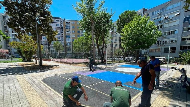 Çocuklar istedi, Başkan Mutlu yaptı: O park voleybol sahasına kavuştu