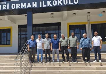 Başkan Hüseyin Teke’den Sabri Orman İlkokulu’na eğitim ve dayanışma ziyareti