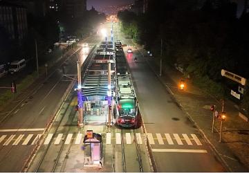 Akçaray'da çift dizi tramvayla yeni ulaşım dönemi