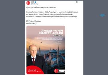 Bahçeli’den Ayasofya mesajı: Heveslerini kursaklarında bırakmaya devam edeceğiz