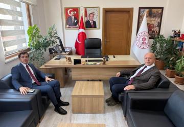 Vali Yardımcısı Meral’den İl Kültür ve Turizm Müdürü Yelken’e ziyaret