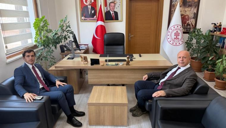 Vali Yardımcısı Meral’den İl Kültür ve Turizm Müdürü Yelken’e ziyaret