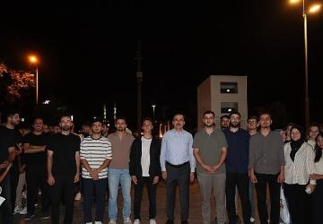 Taş Bina'da “Konya Bisiklet Festivali" Temalı Video Mapping ve Drone Gösterisi Yapıldı