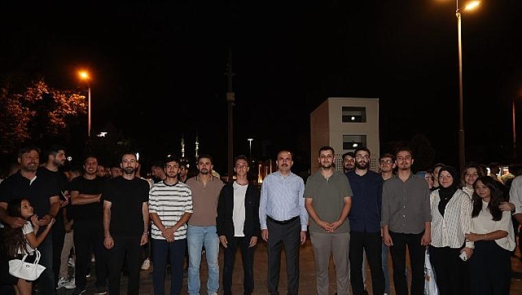Taş Bina'da “Konya Bisiklet Festivali" Temalı Video Mapping ve Drone Gösterisi Yapıldı