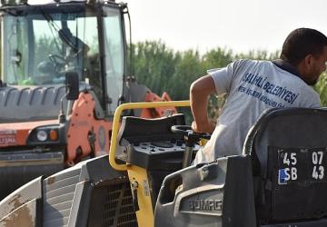 Salihli Belediyesi Keli Mahallesi'nde 2 Bin 250 Ton Sıcak Asfalt Çalışmasını Tamamladı