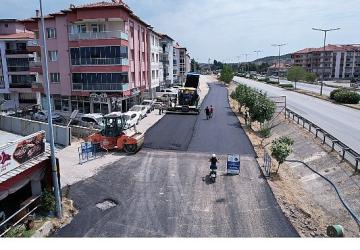Kula Seyitali Mahallesi'nde Sıcak Asfalt Çalışması Tamamlandı