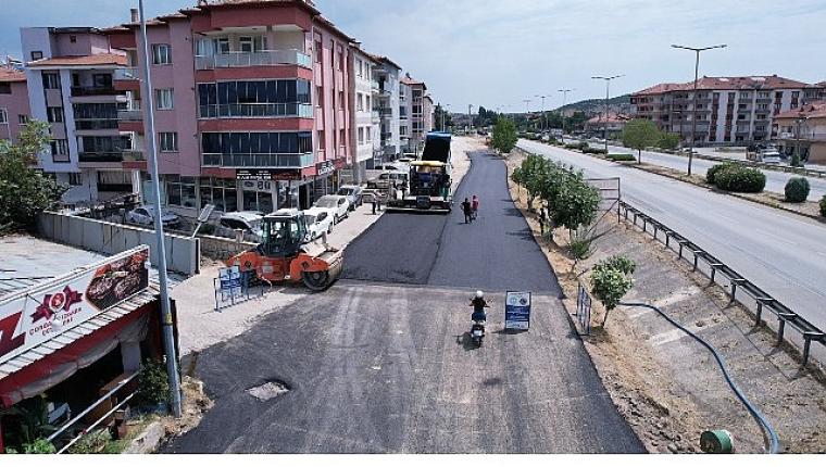 Kula Seyitali Mahallesi'nde Sıcak Asfalt Çalışması Tamamlandı