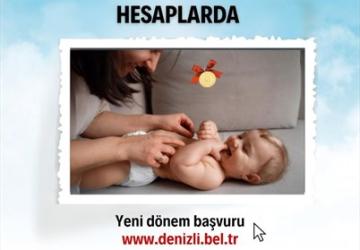 Denizli Büyükşehir’in yeni doğan desteği sürüyor