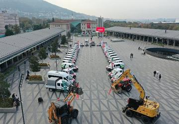 Osmangazi Belediyesi Araç Filosunu 41 Yeni Araçla Güçlendirdi