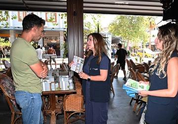 Kemer Belediyesi'nden esnafa sıfır atık bilgilendirmesi