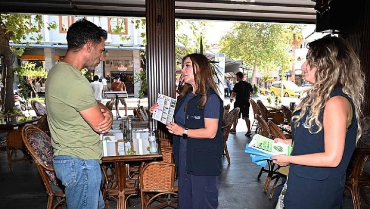 Kemer Belediyesi'nden esnafa sıfır atık bilgilendirmesi