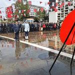 Antalya Büyükşehir'de Cumhuriyet coşkusu çelenkle taçlandı