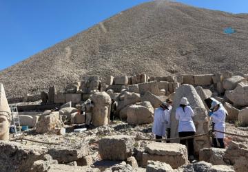 Nemrut Dağı'ndaki anıtsal heykellere nanoteknolojik koruma: İlk etap beş yıl sürecek