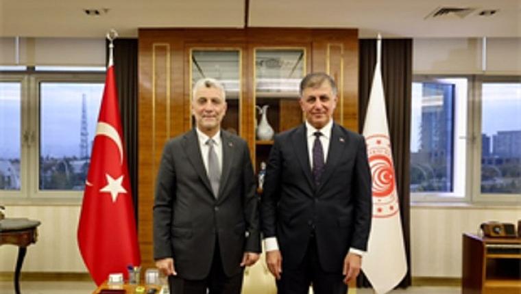 Başkan Tugay'dan Ticaret Bakanı Bolat'a ziyaret