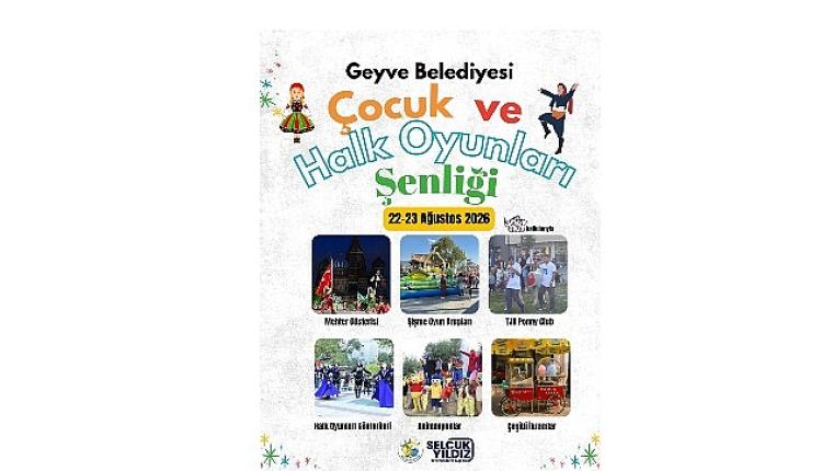 Geyve'de Çocukların Neşesi Halk Oyunlarının Coşkusuyla Buluşacak