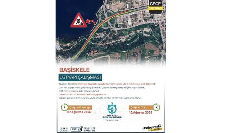 İzmit istikameti trafiğe kapatılacak: Başiskele Kavşağı'nda gece çalışması