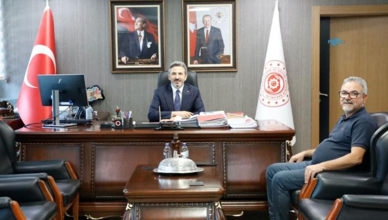 Çeliker’den Bakan Yardımcısı Aydın’a ziyaret: ‘Basın meslek yasası bir an önce çıkarılmalı’
