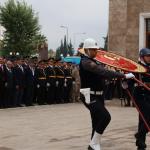 Adıyaman'da Cumhuriyet'in 103. yılı kutlamaları çelenk sunma töreniyle başladı
