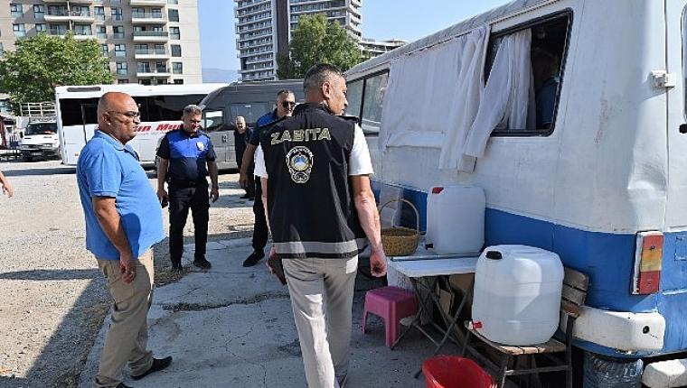 Bornova'da kaldırım ve yol işgallerine sıkı denetim