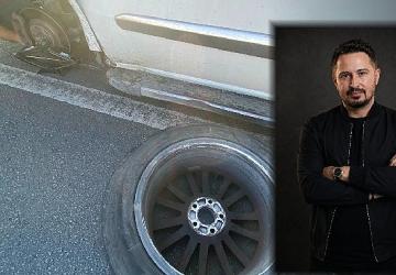 DJ Mahmut Görgen Ölümden Döndü! Seyir Halindeki Aracın Tekeri Fırladı