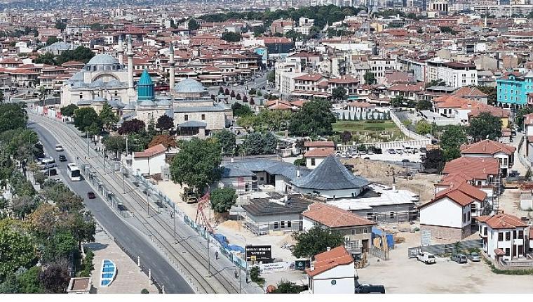 Mevlevi Dergahı İnşaatını İnceleyen Başkan Altay: “Büyük Bir Dönüşümü Türkiye'ye Örnek Şekilde Yürütüyoruz"