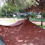 Keçiören'in Parklarında Yürüyüş Yolları Yenileniyor