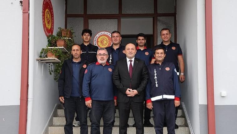 Başkan Selçuk Yıldız'dan İtfaiye Haftası'nda anlamlı ziyaret