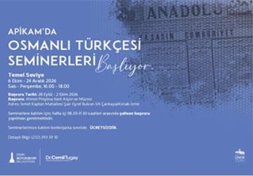 APİKAM'da Temel Seviye Osmanlı Türkçesi Seminerleri başlıyor