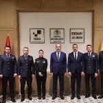 Konya İtfaiye Teşkilatı Heyeti İtfaiye Haftası Vesilesiyle Başkan Altay'ı Ziyaret Etti