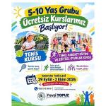 Milas Belediyesi Tenis, Temel Hareket Eğitimi ve Eğitsel Oyunlar Kursları İçin Kayıtları Başlatıyor