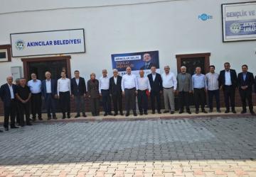 Milletvekili Özhan’dan Akıncılar Belediye Başkanı Çetinkaya’ya ziyaret