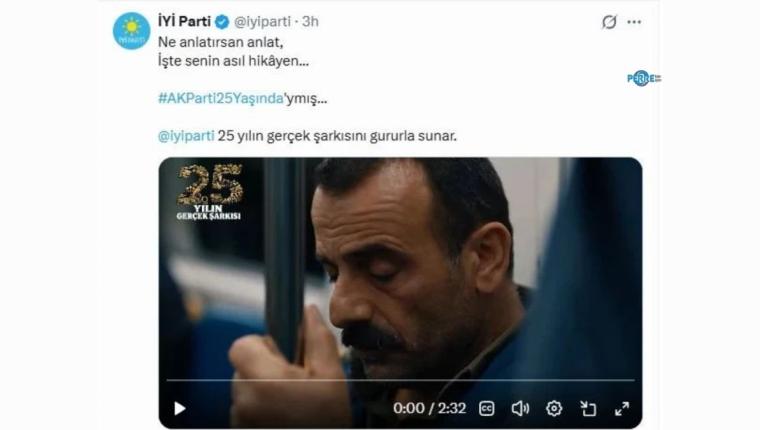 İYİ Parti'den AK Parti'nin 25. yılına klip: ‘Ne anlatırsan anlat, işte senin asıl hikayen’ - Videolu Haber